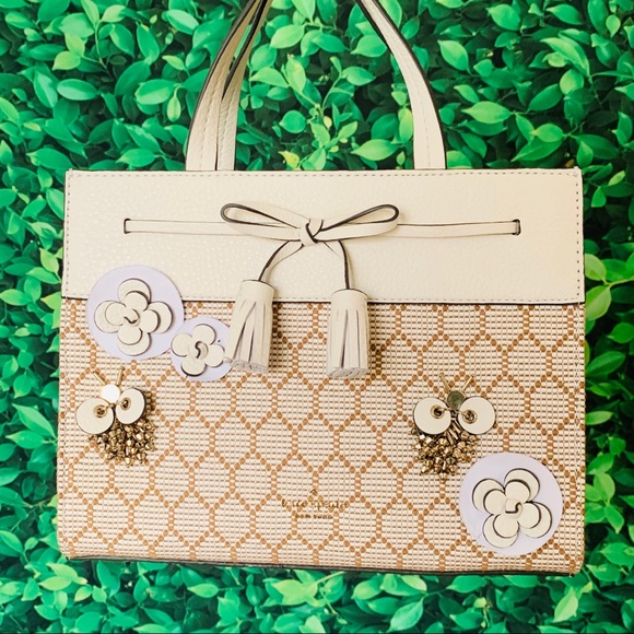 Kate Spade Hayes Bee Embellished Small Satchel - Picture 5 of 8